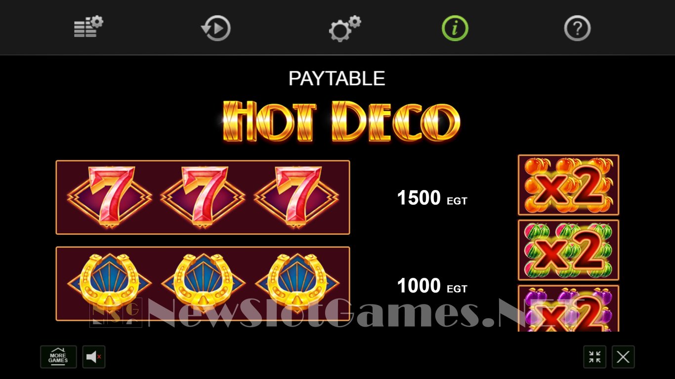 Hot Deco Slot Slot Image in Demo - pic. 3