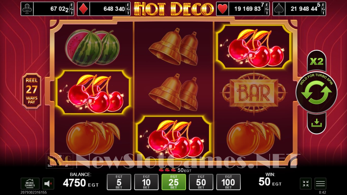 Hot Deco Slot Slot Image in Demo - pic. 5