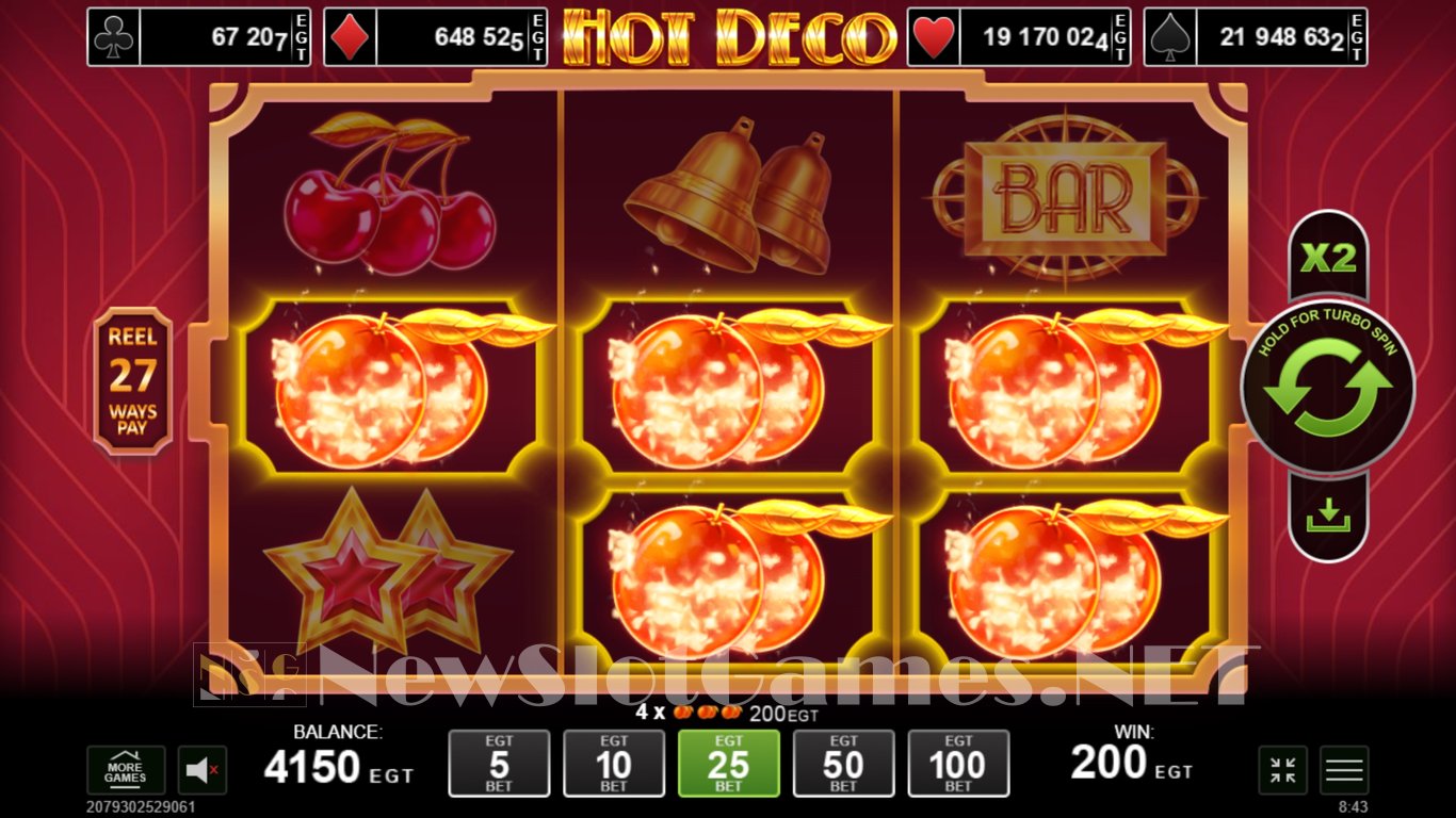 Hot Deco Slot Slot Image in Demo - pic. 7