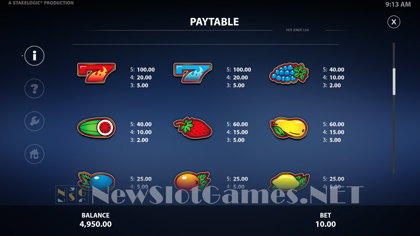 Hot Joker Slot Slot Image in Demo - pic. 2