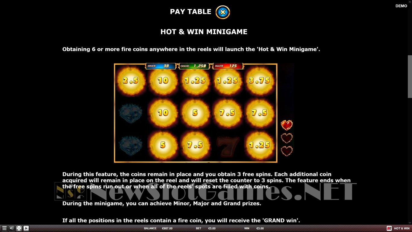 Hot and Win Slot Slot Image in Demo - pic. 5