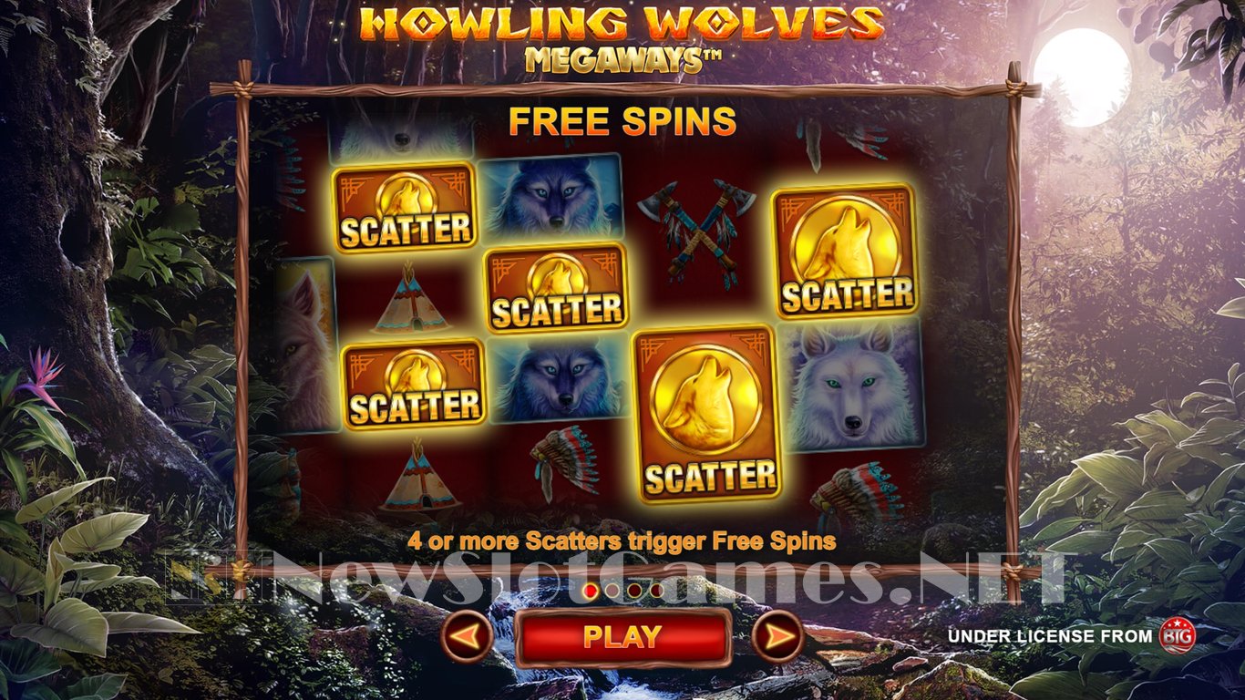 Howling Wolves Megaways Slot Demo Image