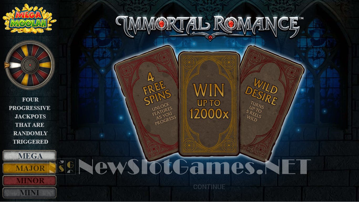 Immortal Romance Mega Moolah Slot Demo Image