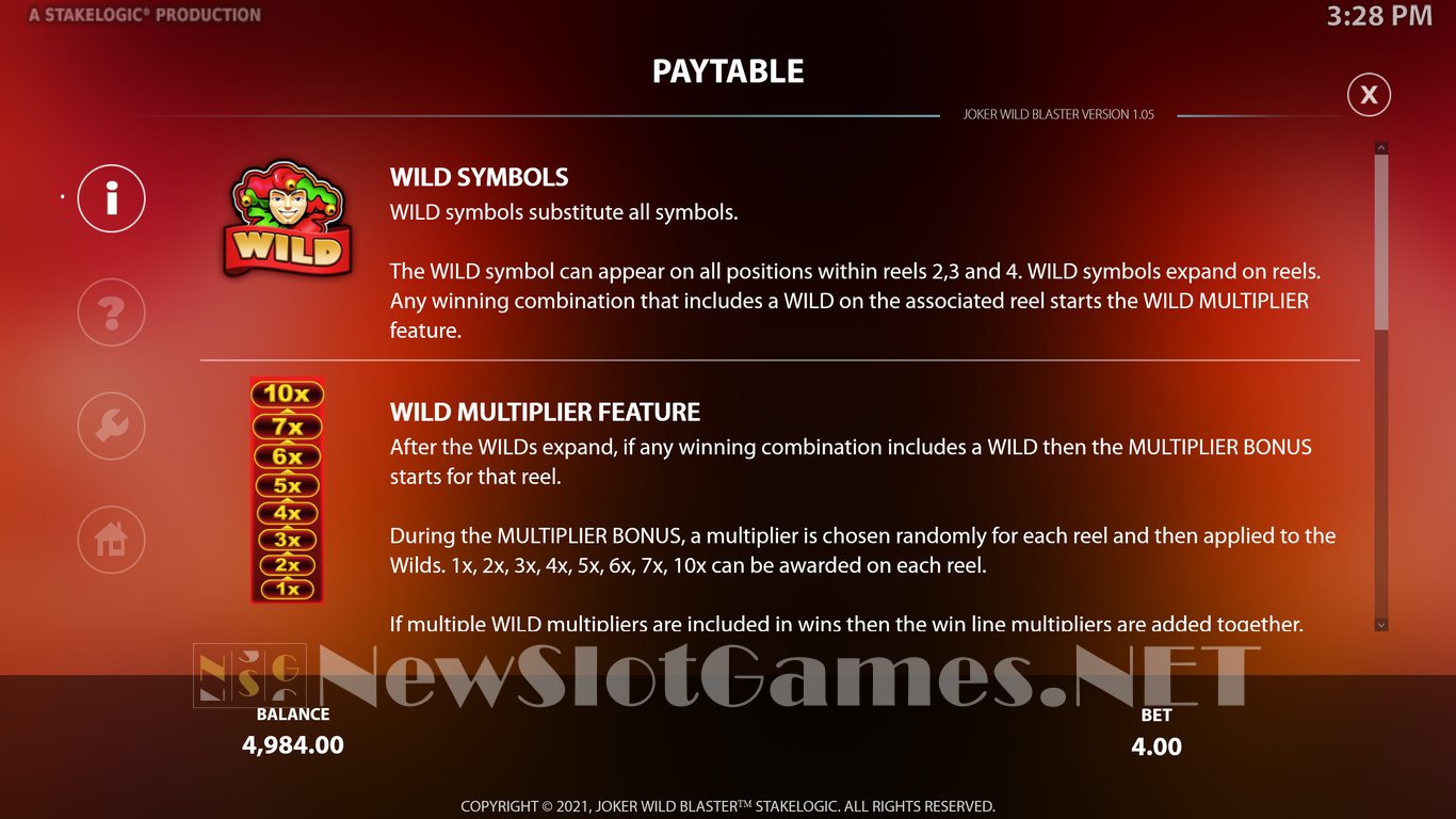 Joker Wild Blaster Slot Slot Image in Demo - pic. 5