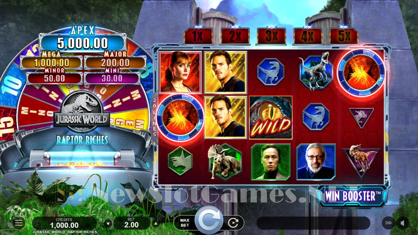 Jurassic World Raptor Riches Slot Demo Image