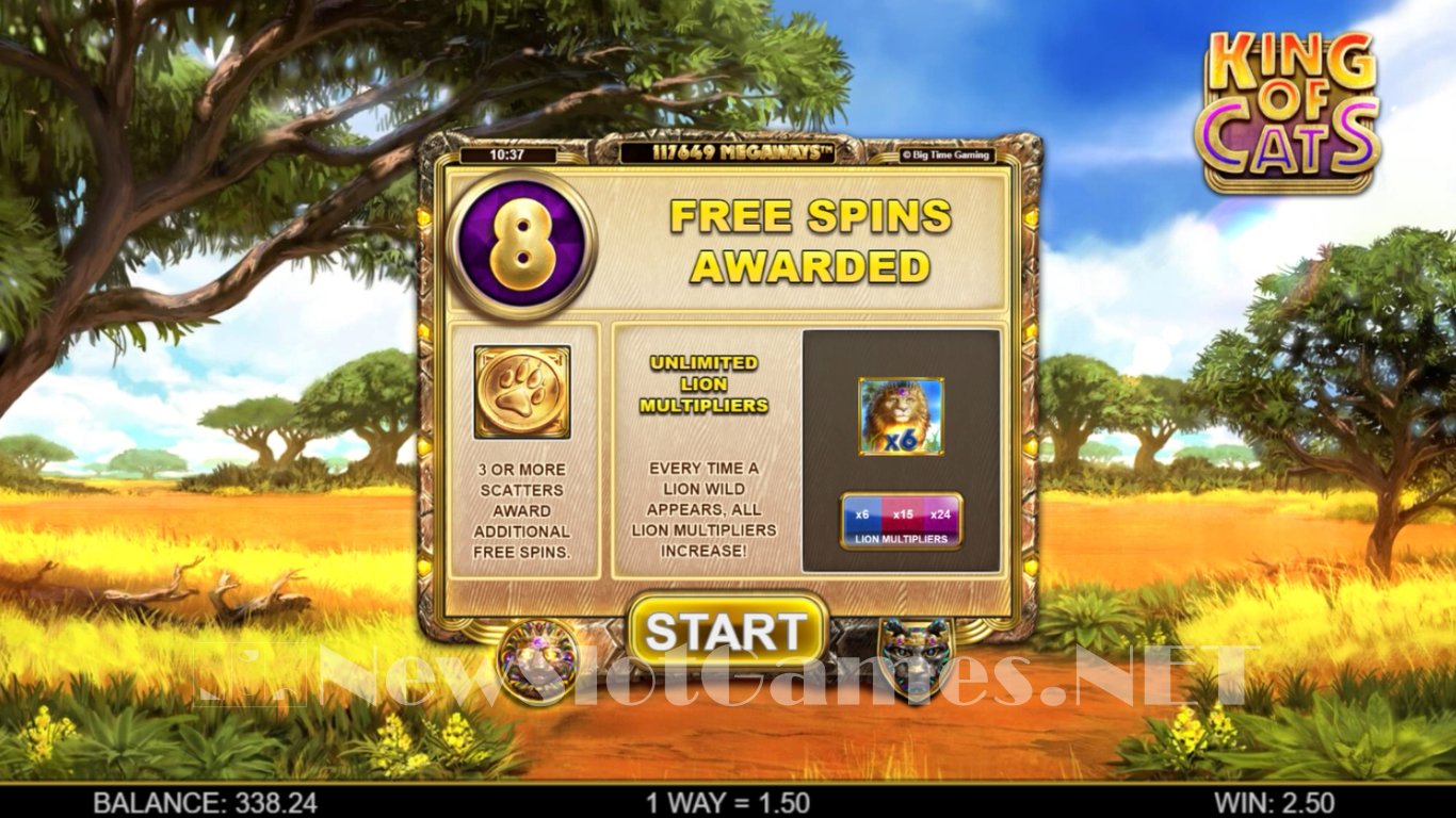 King of Cats Megaways Slot Slot Image in Demo - pic. 3