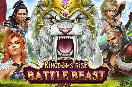 Kingdoms Rise Battle Beast Slot Logo
