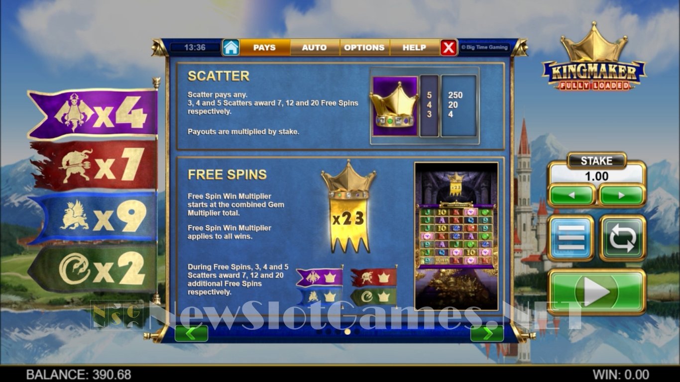 Kingmaker Fully Loaded Slot Slot Image in Demo - pic. 7