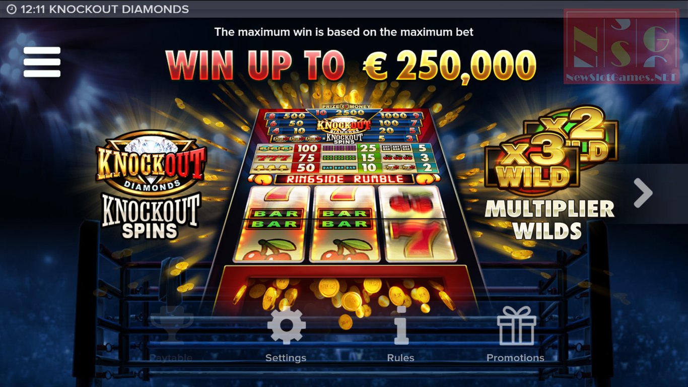Knockout Diamonds Slot Slot Image in Demo - pic. 2