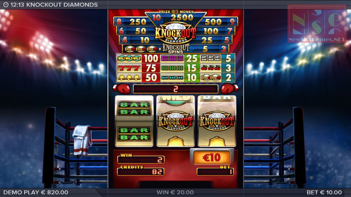 Knockout Diamonds Slot Slot Image in Demo - pic. 3