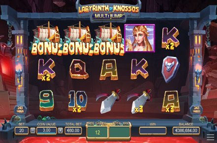 Labyrinth of Knosos Slot Logo