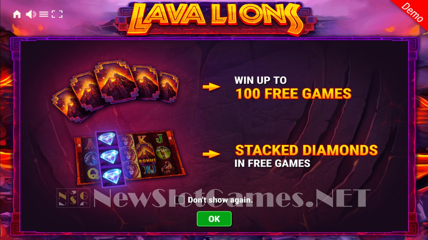 Lava Lions Slot Demo Image