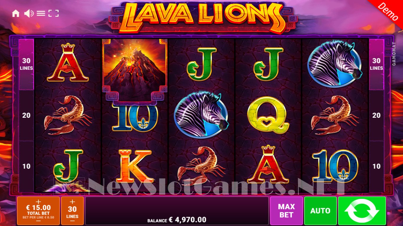Lava Lions Slot Slot Image in Demo - pic. 2