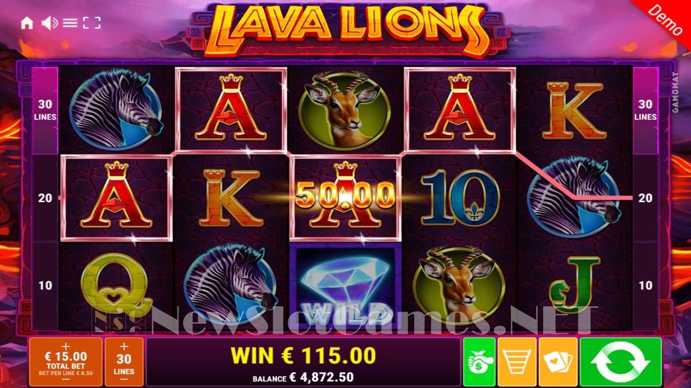 Lava Lions Slot Slot Image in Demo - pic. 3