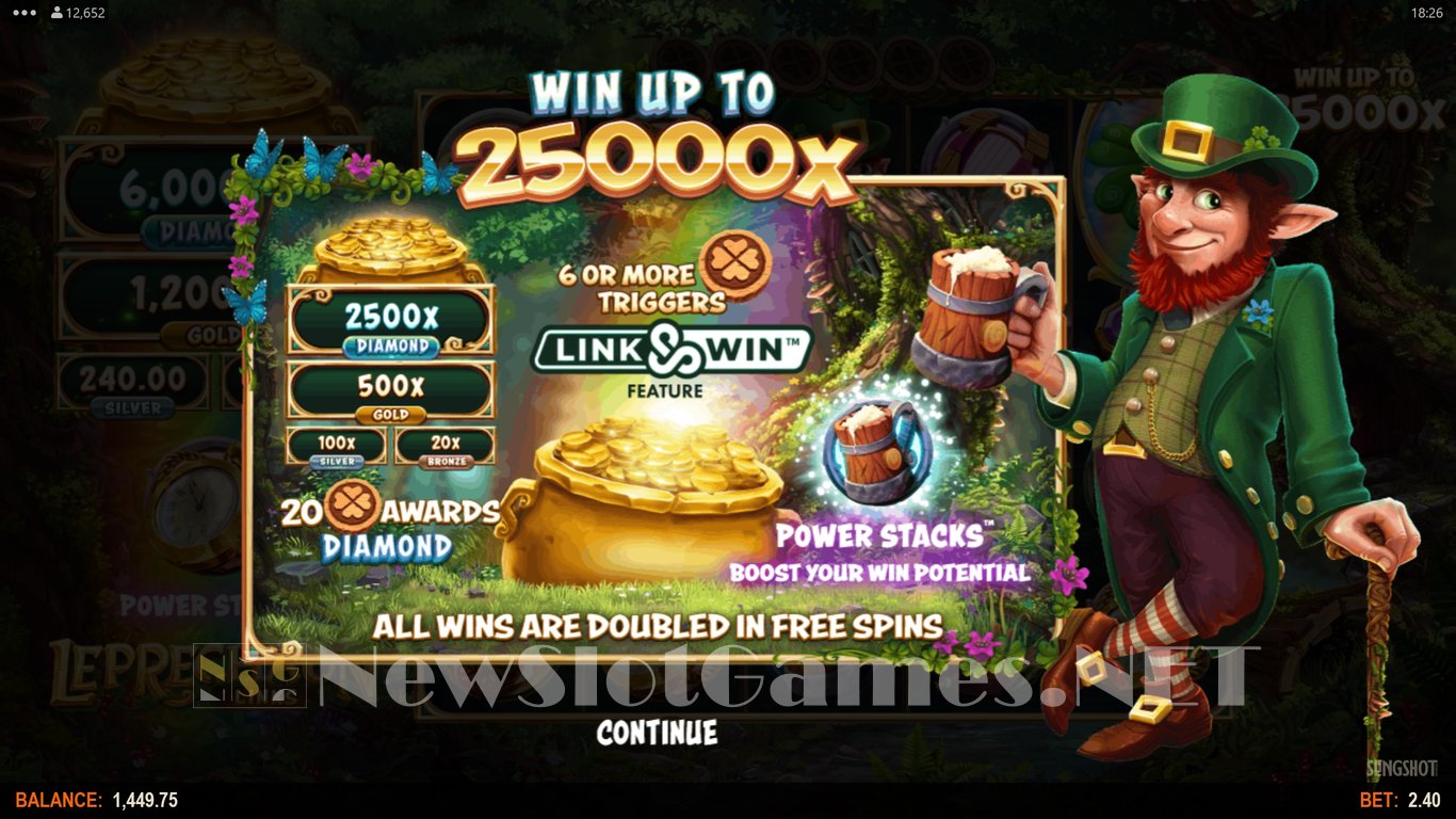 Leprechaun Links Slot Demo Image