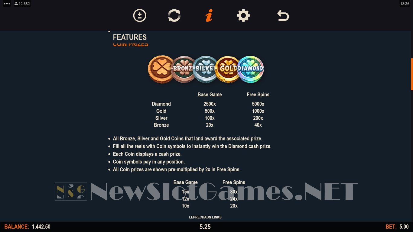 Leprechaun Links Slot Slot Image in Demo - pic. 5