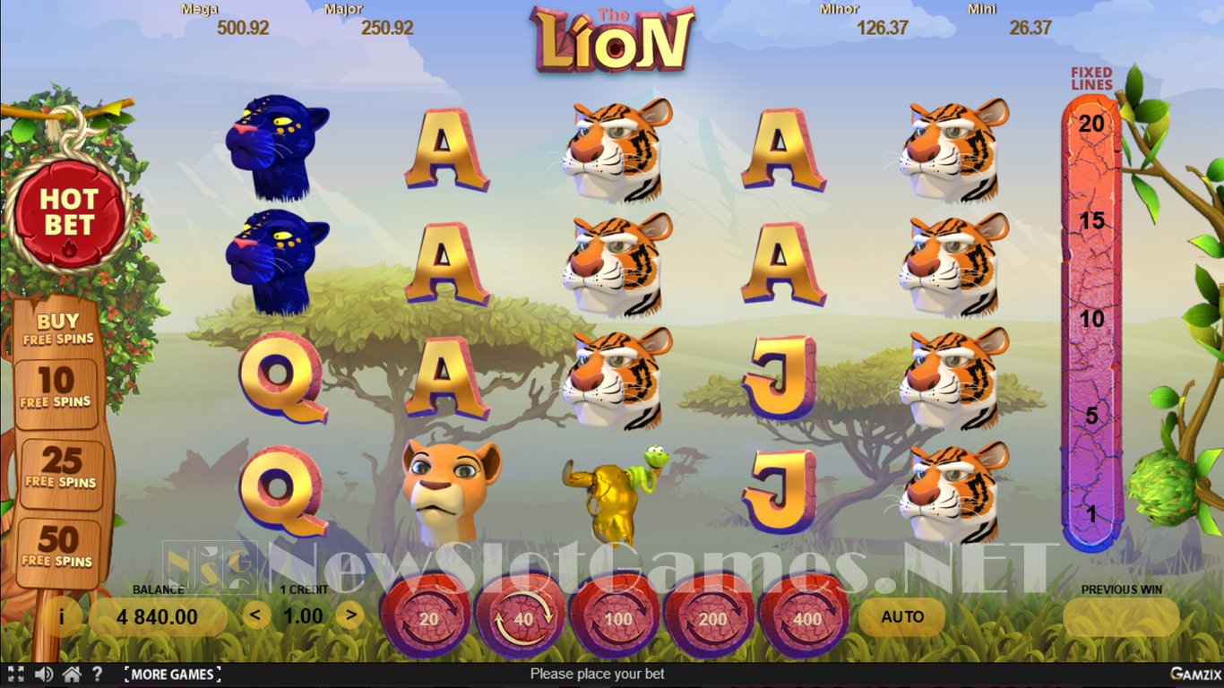 The Lion Slot Demo Image