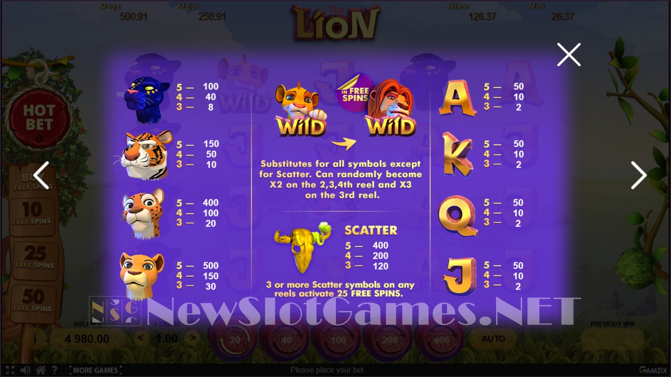 The Lion Slot Slot Image in Demo - pic. 2