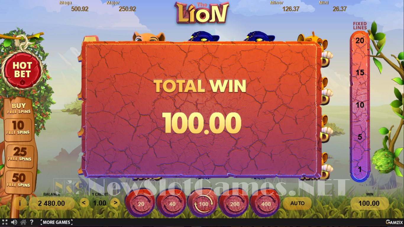 The Lion Slot Slot Image in Demo - pic. 3