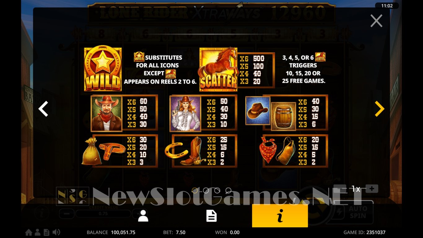 Lone Rider XtraWays™ Slot Slot Image in Demo - pic. 5