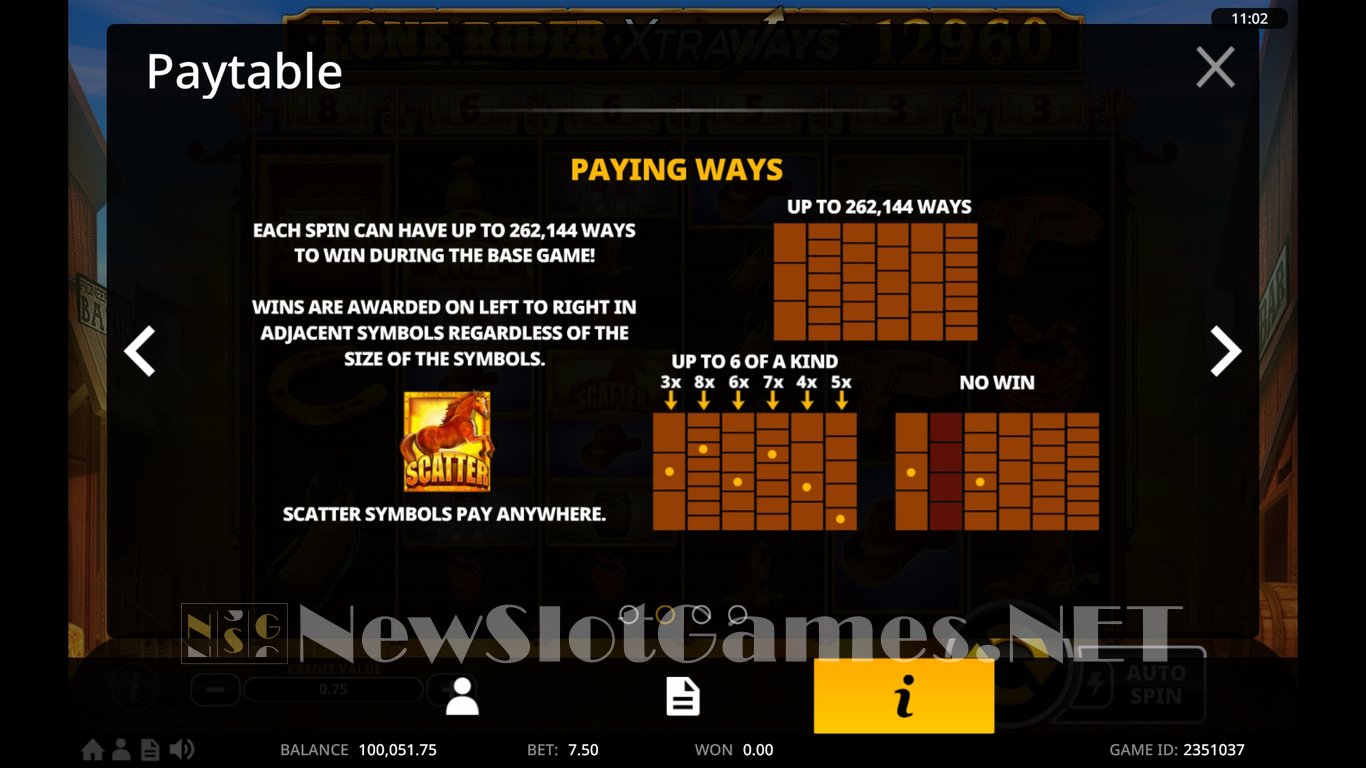 Lone Rider XtraWays™ Slot Slot Image in Demo - pic. 6