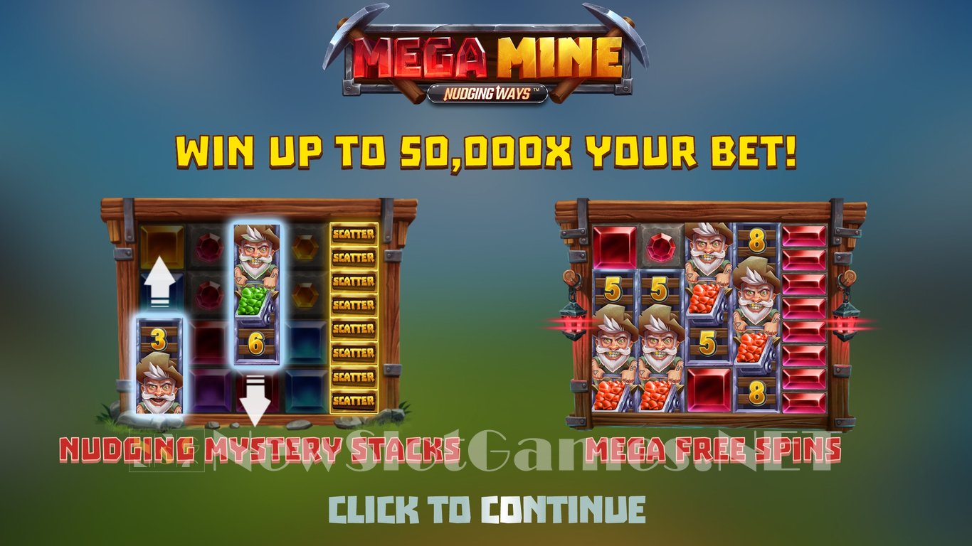 Mega Mine Nudging Ways Slot Demo Image