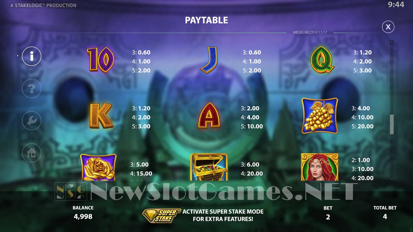 Midas Wilds Slot Slot Image in Demo - pic. 6