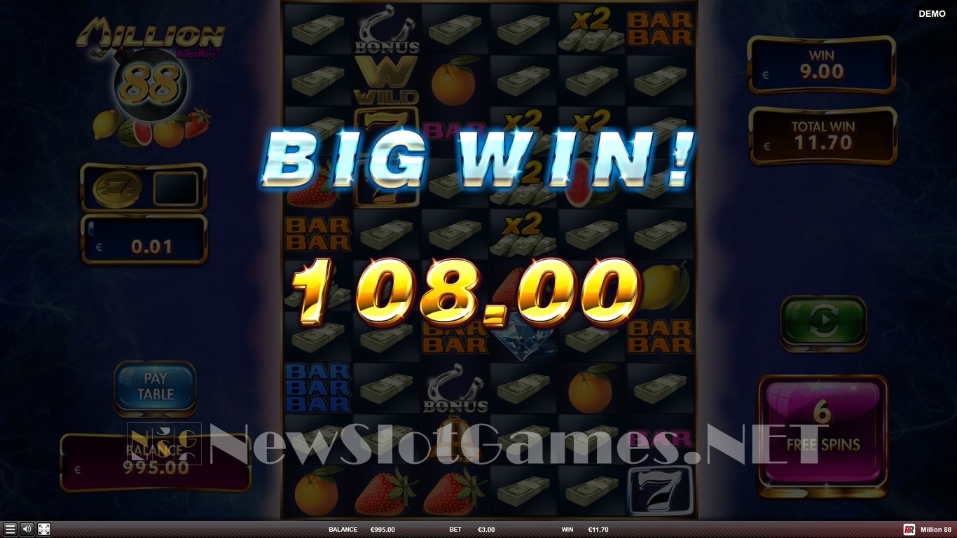 Million 88 Slot Slot Image in Demo - pic. 12