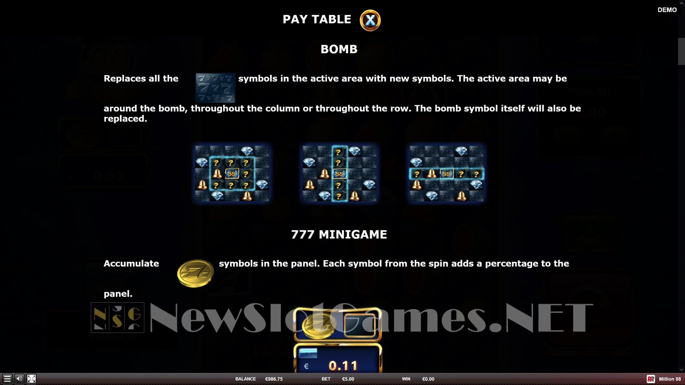Million 88 Slot Slot Image in Demo - pic. 6