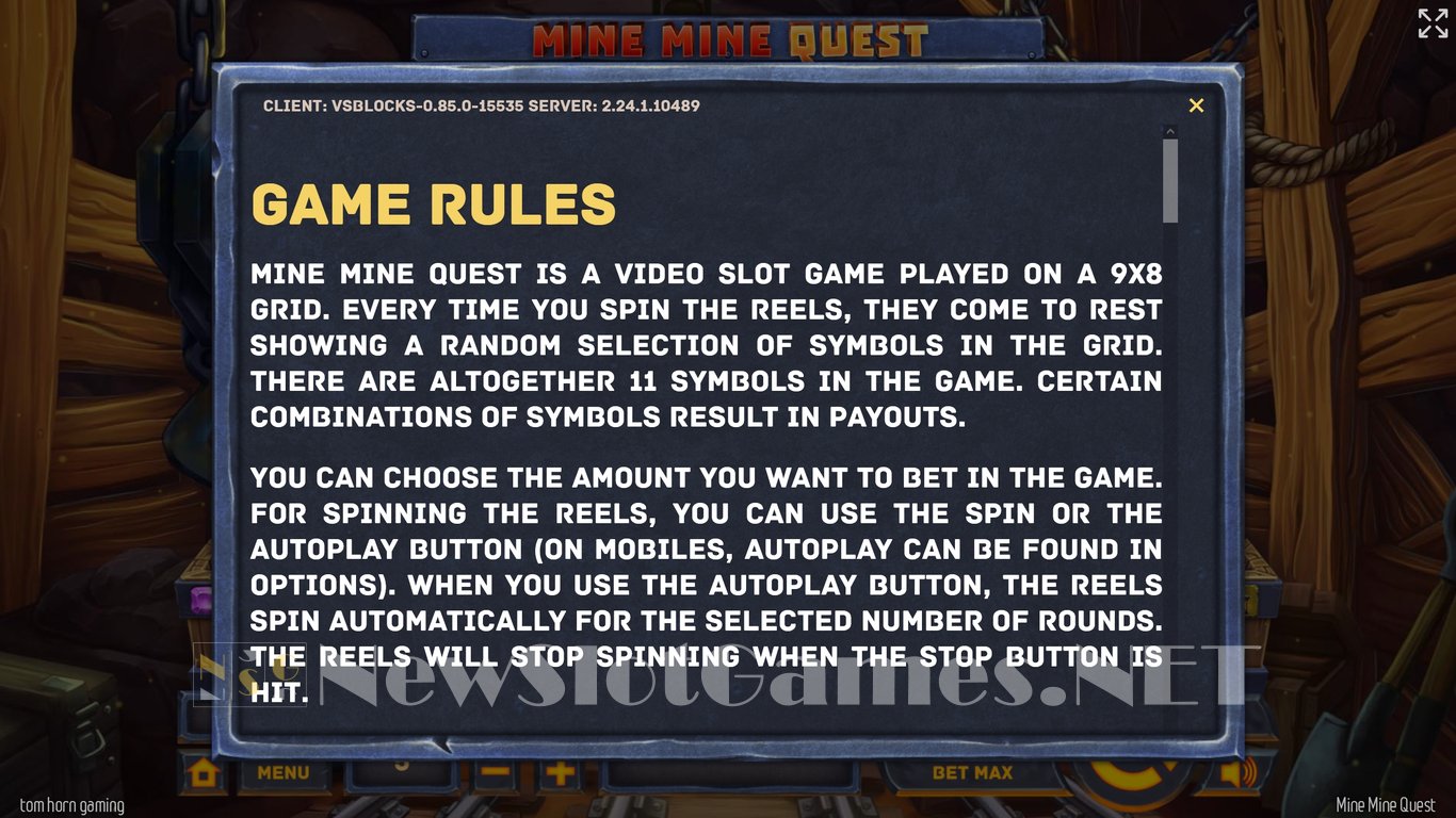 Mine Mine Quest Slot Slot Image in Demo - pic. 4