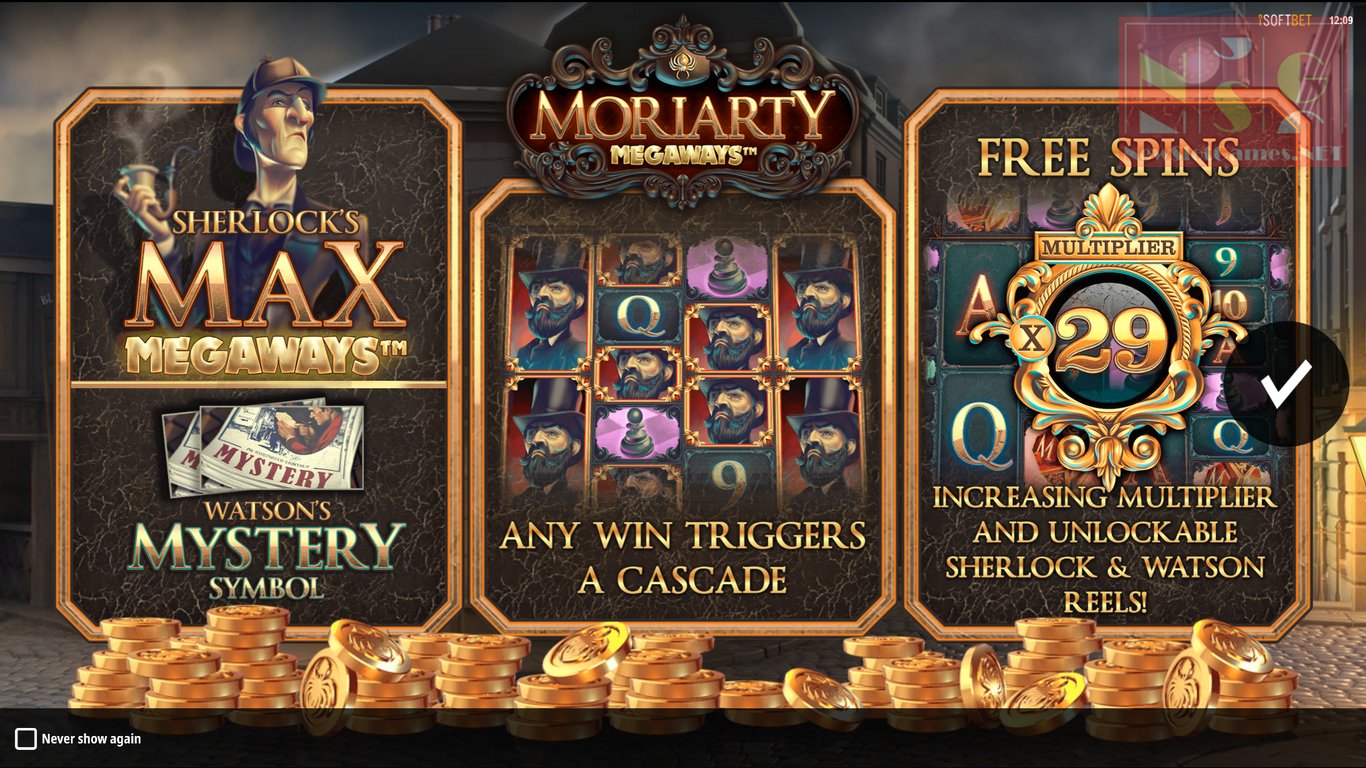 Moriarty Megaways Slot Demo Image