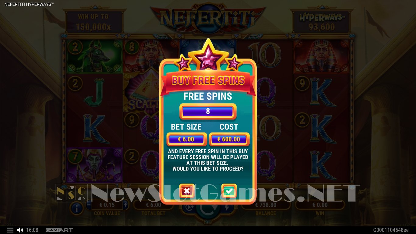 Nefertiti Hyperways Slot Slot Image in Demo - pic. 10