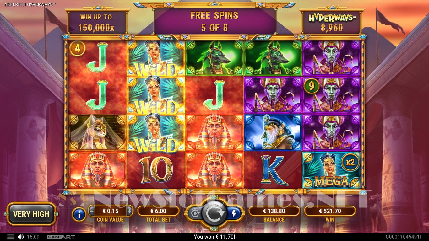 Nefertiti Hyperways Slot Slot Image in Demo - pic. 15