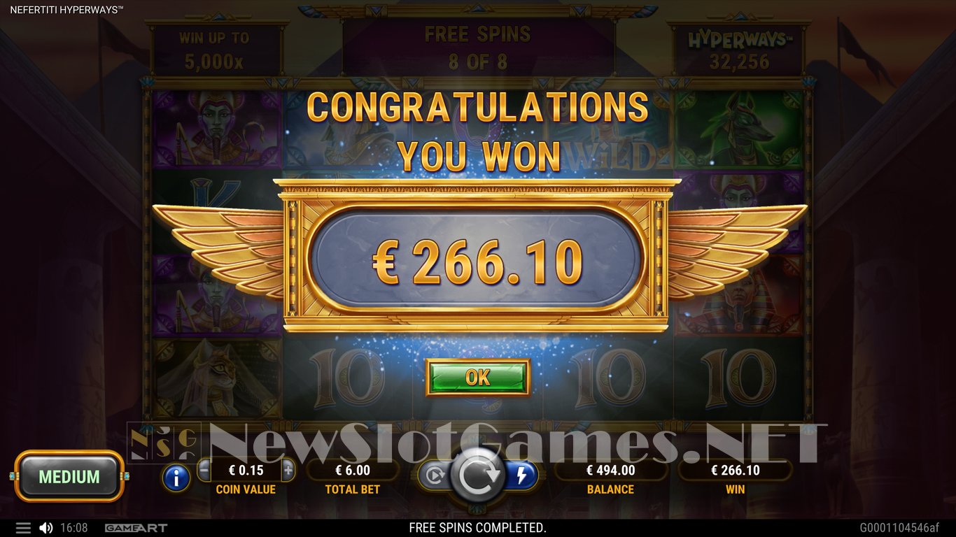 Nefertiti Hyperways Slot Slot Image in Demo - pic. 8
