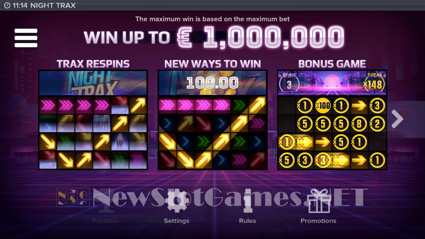 Night Trax Slot Demo Image