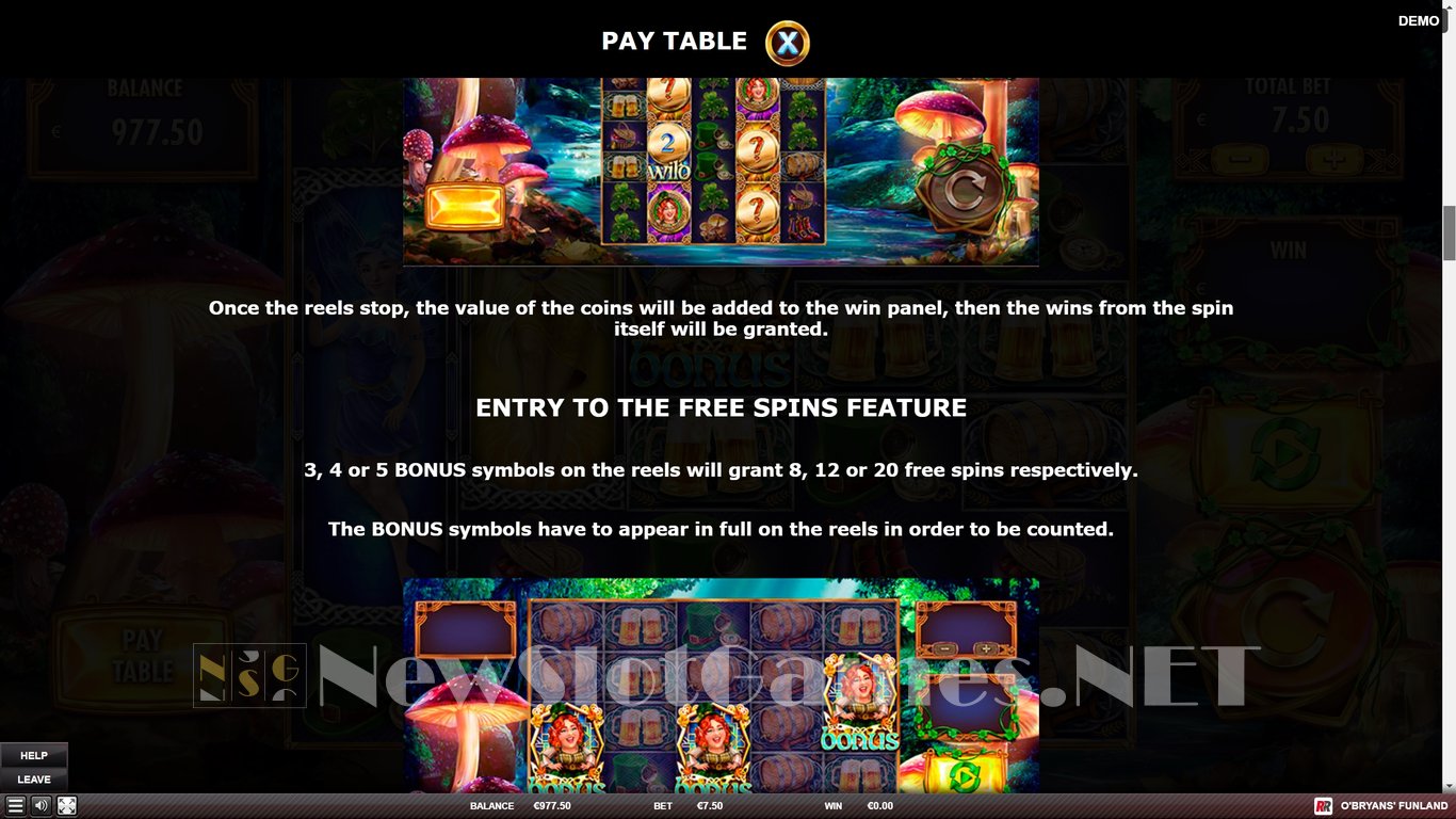 O Bryans Funland Slot Slot Image in Demo - pic. 6