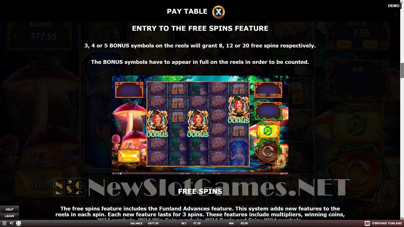 O Bryans Funland Slot Slot Image in Demo - pic. 7