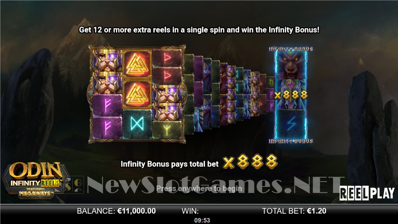 Odin Infinity Reels Megaways Slot Demo Image
