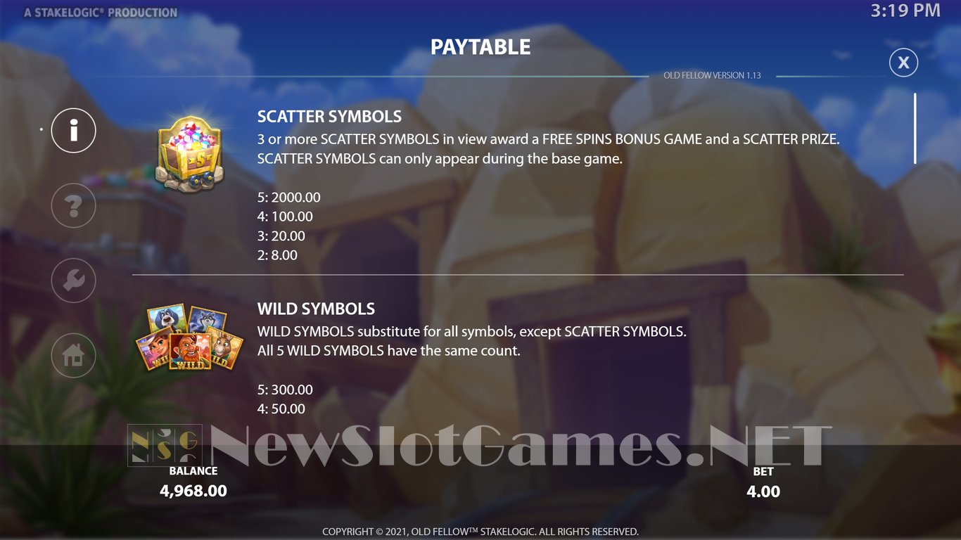 Old Fellow Slot Slot Image in Demo - pic. 4