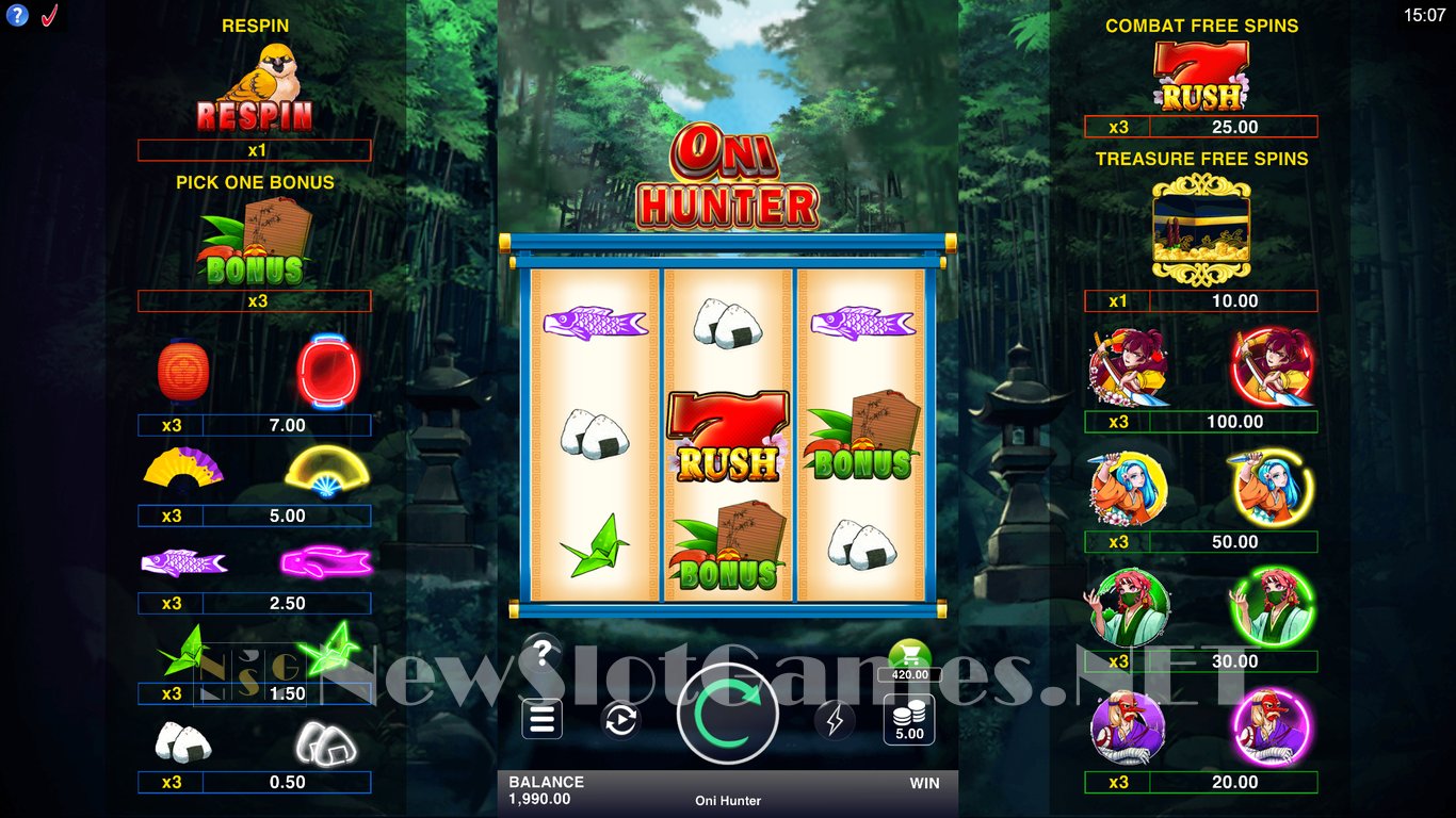 Oni Hunter Slot Slot Image in Demo - pic. 2