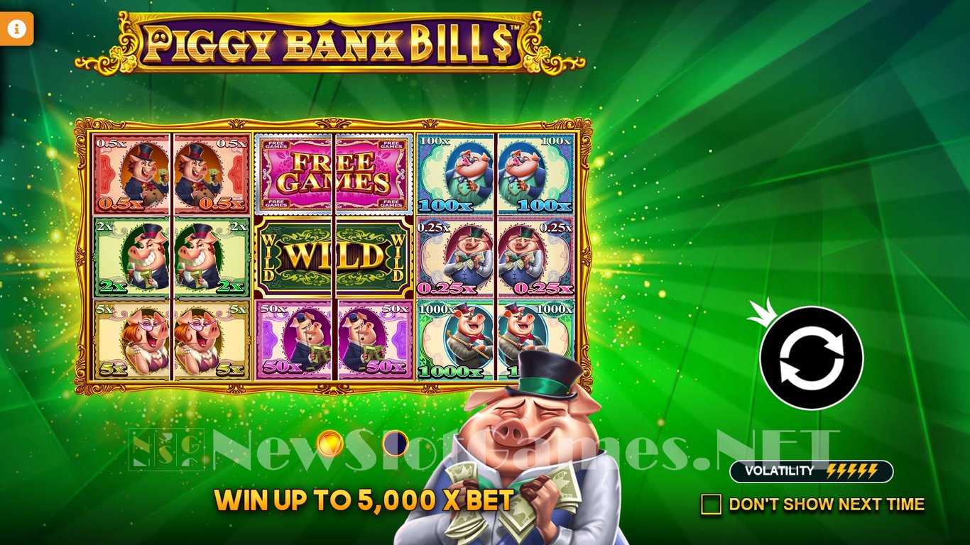 Piggy Bank Bills Slot Demo Image