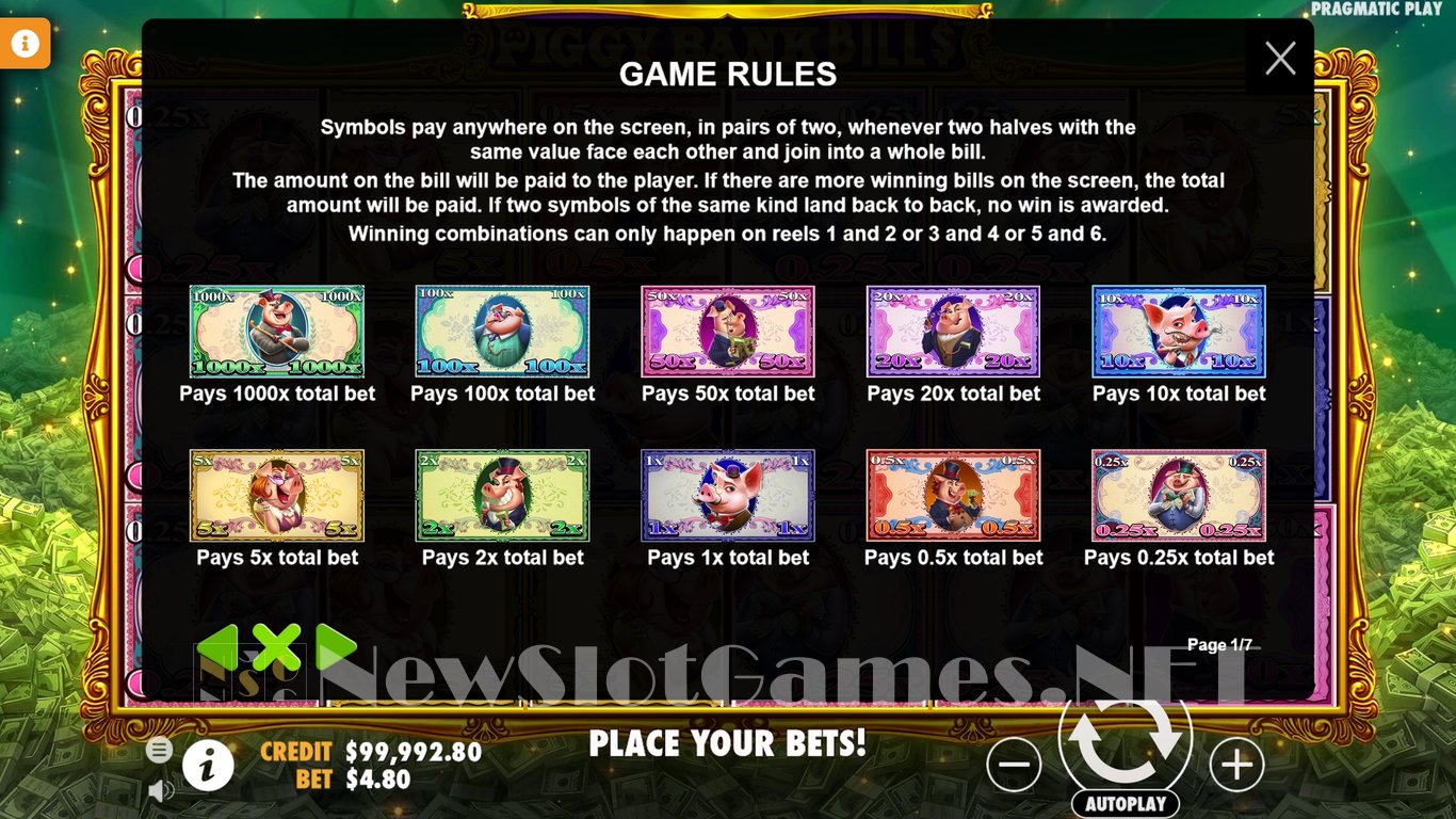Piggy Bank Bills Slot Slot Image in Demo - pic. 4