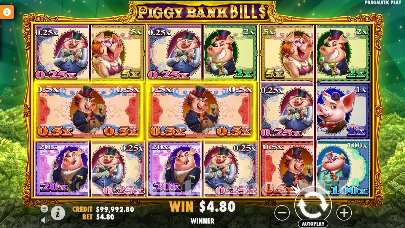Piggy Bank Bills Slot Slot Image in Demo - pic. 6