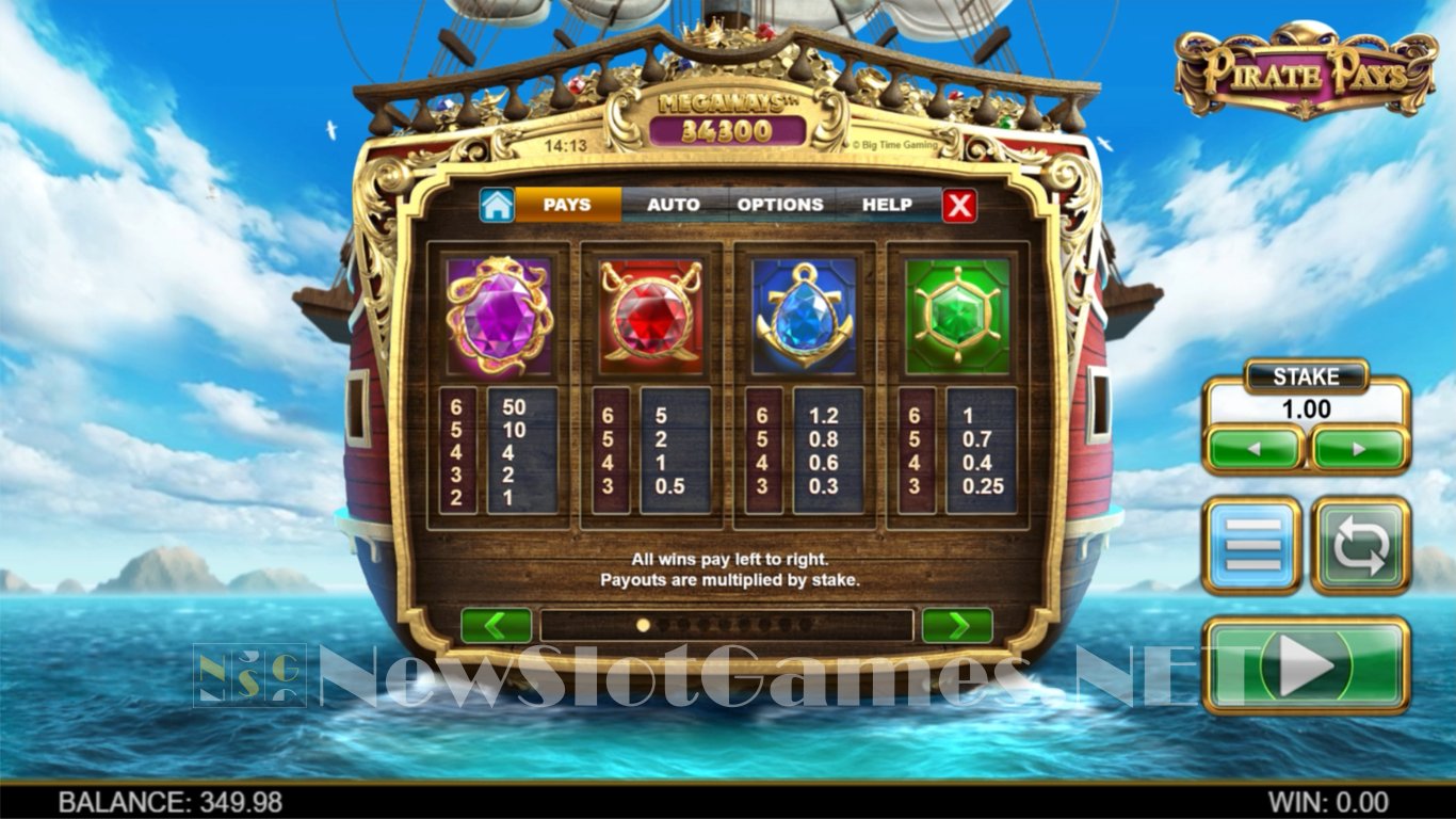 Pirate Pays Megaways Slot Slot Image in Demo - pic. 4