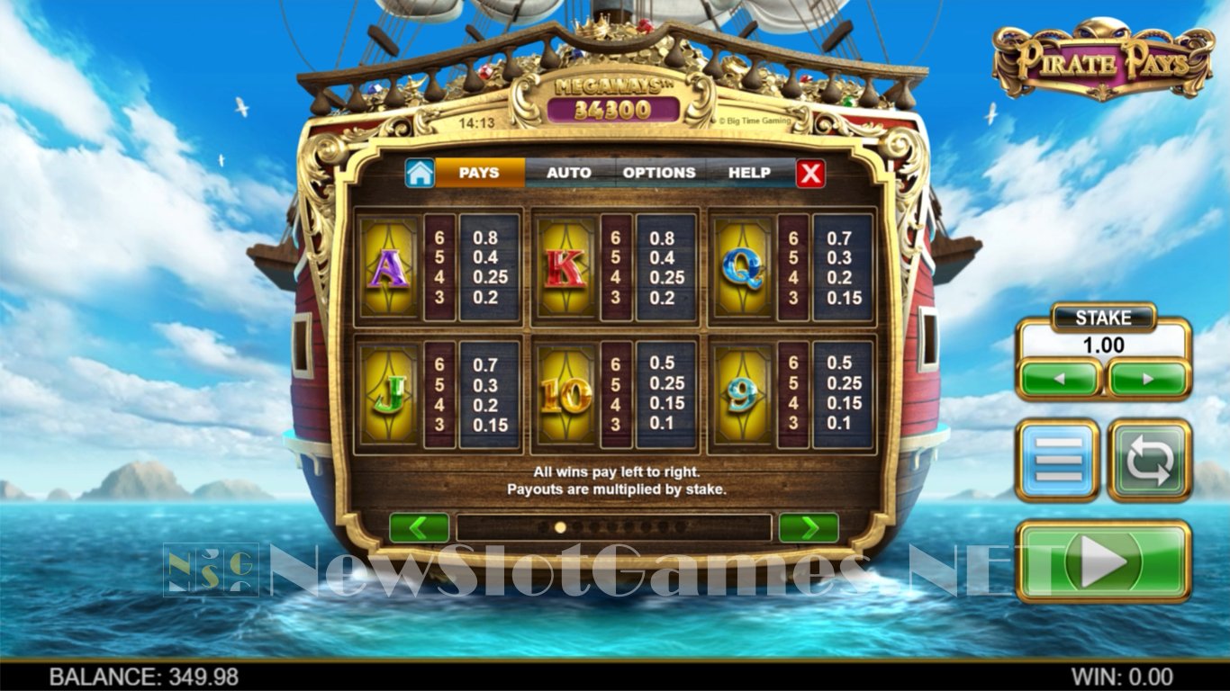Pirate Pays Megaways Slot Slot Image in Demo - pic. 5