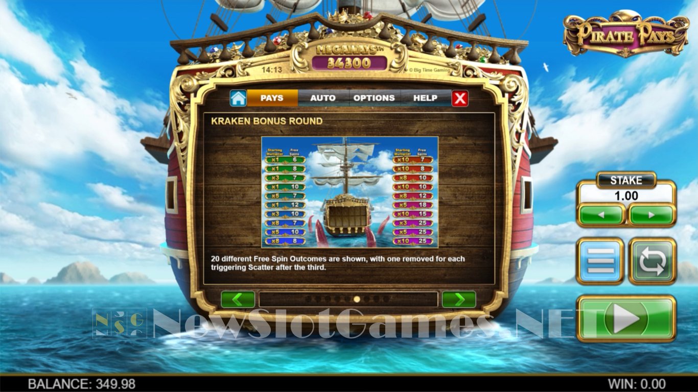 Pirate Pays Megaways Slot Slot Image in Demo - pic. 8