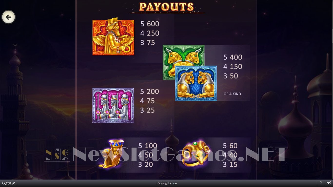 Pride of Persia Empire Treasures Slot Slot Image in Demo - pic. 5