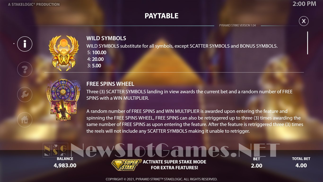 Pyramid Strike Slot Slot Image in Demo - pic. 4