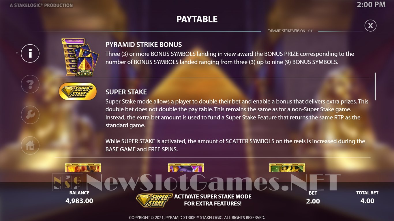 Pyramid Strike Slot Slot Image in Demo - pic. 5