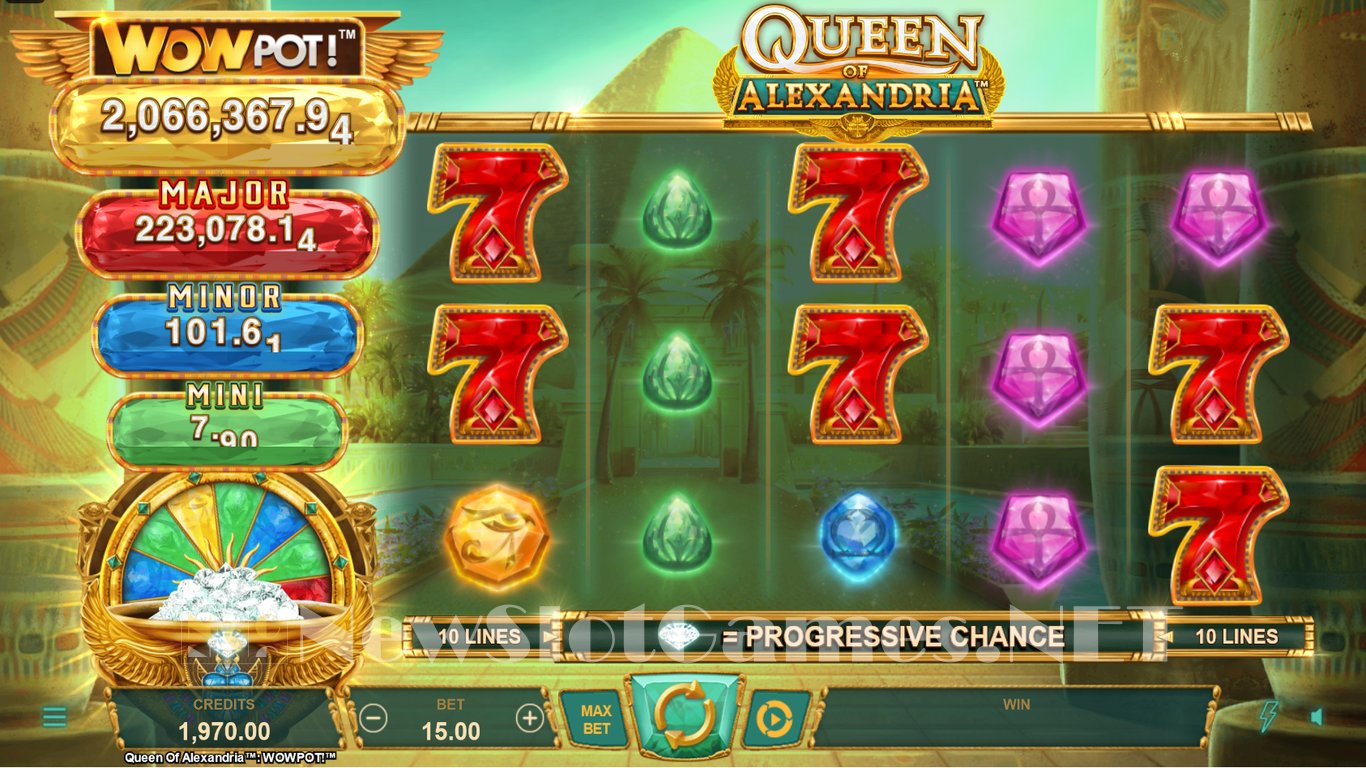Queen of Alexandria: WowPot Slot Demo Image
